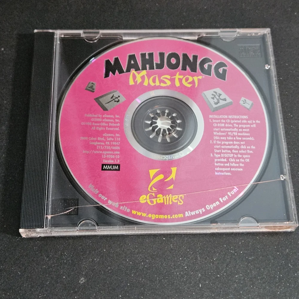 Mahjong Master eGames for PC 2000